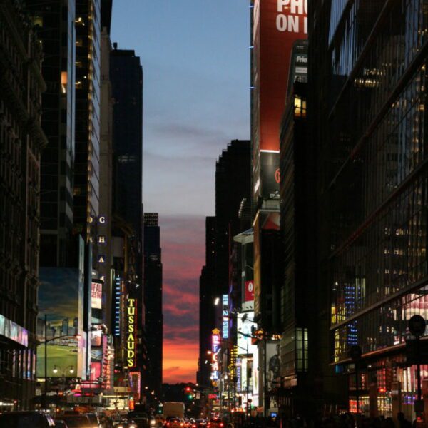 Les rues de Broadway à New York
