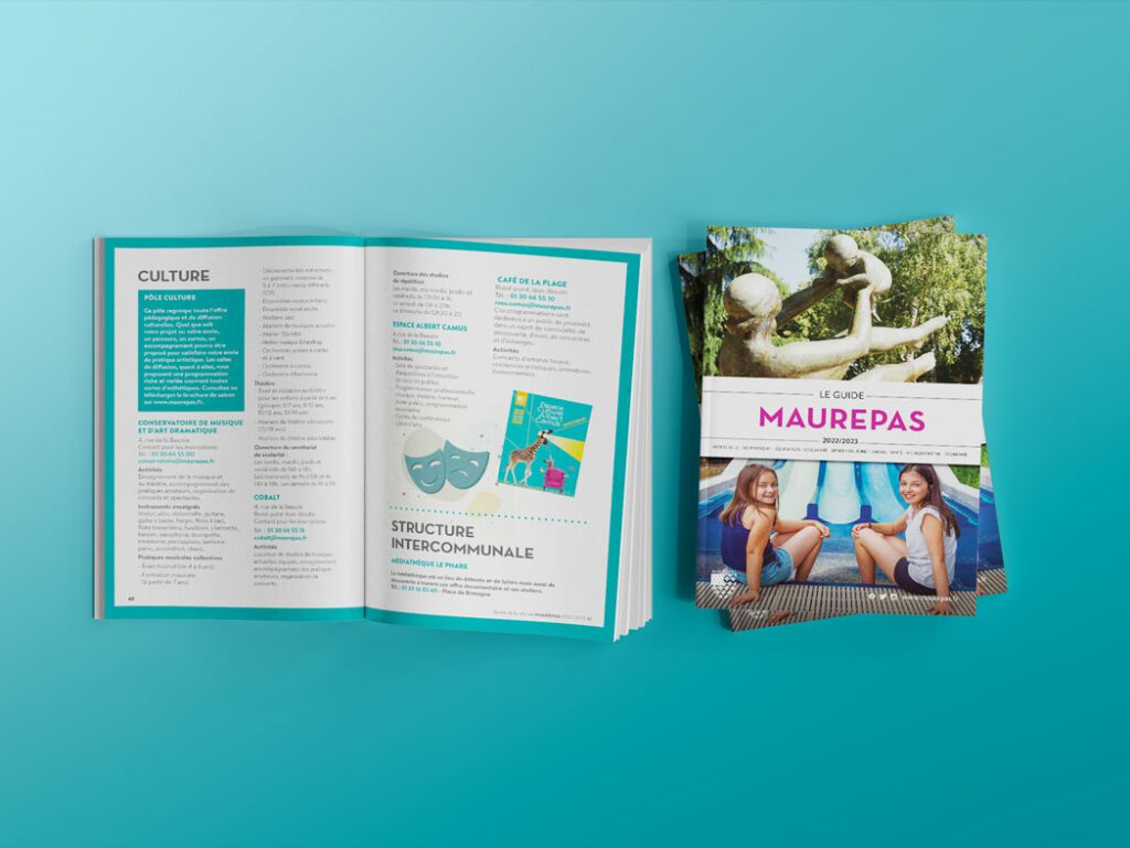 Mockup du guide pour la commune de Maurepas 2022/2023.