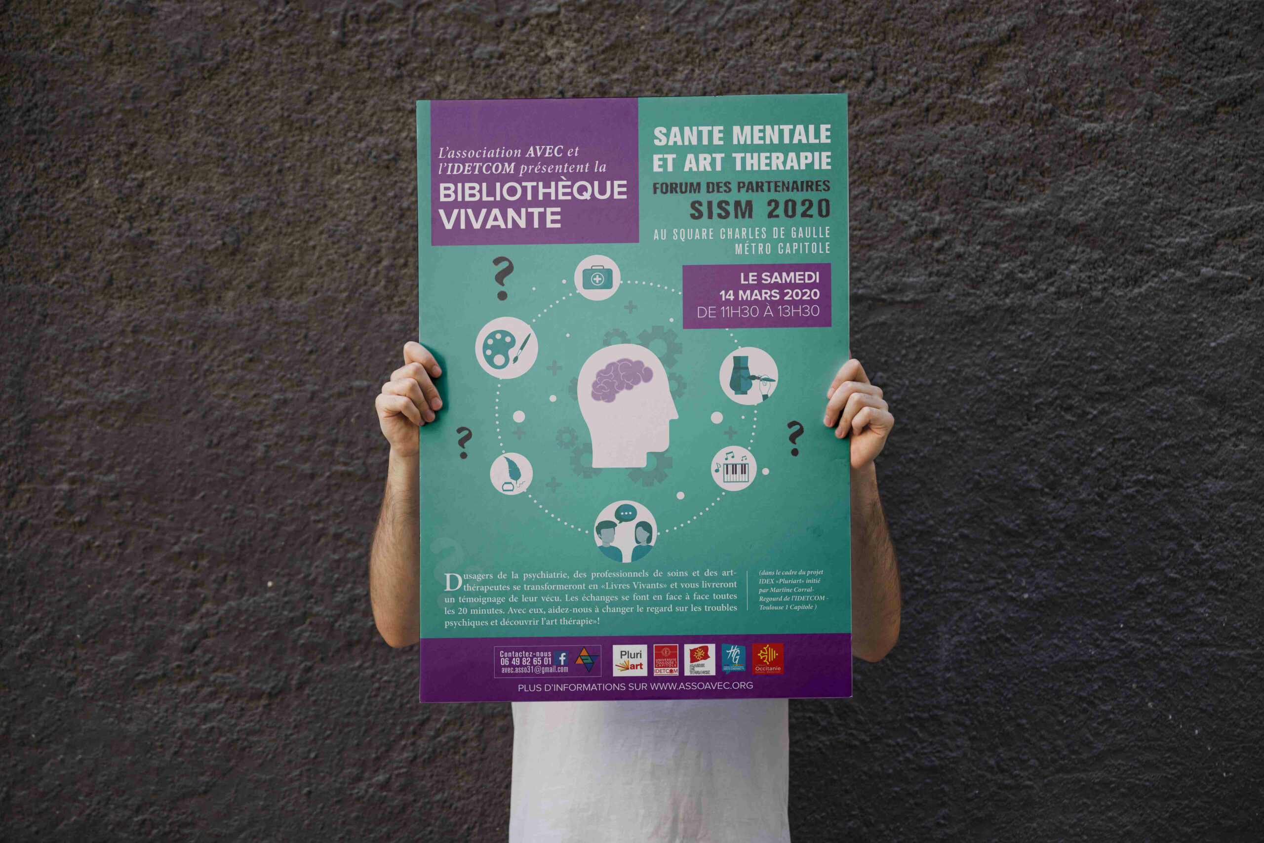 Affiche_Bibliothèque vivante art-therapie_2020